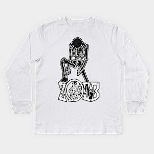 SKULL NEW YEAR 2023 BLACK Kids Long Sleeve T-Shirt